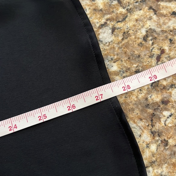 H by Halston Black Satin Feel Split Neck Pullover Shirt Size Small - Picture 5 of 8